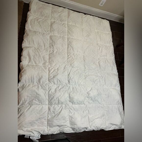 Restoration Hardware white/grey ombre duvet cover and insert twin - Picture 3 of 6